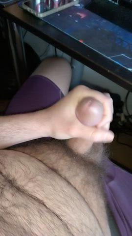 british cumshot female male masturbation thick cock gif