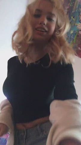 Blonde Huge Tits TikTok gif