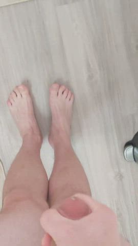 cum feet feet fetish gif
