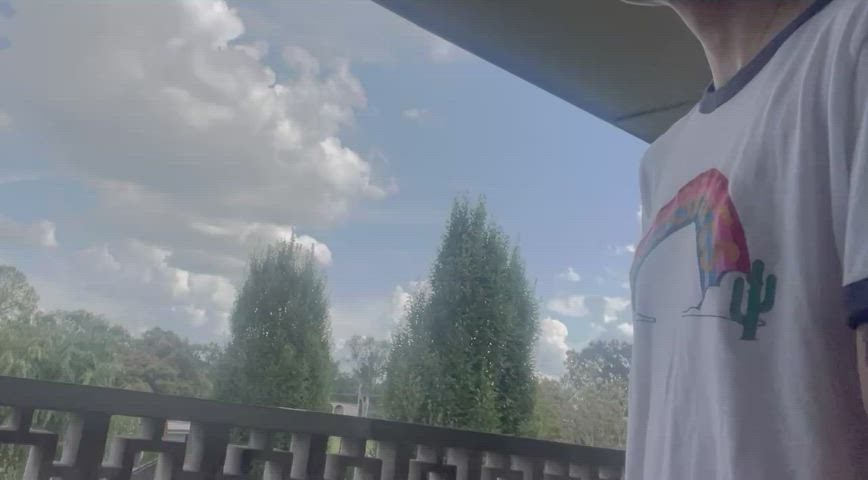 flashing outdoor tits gif