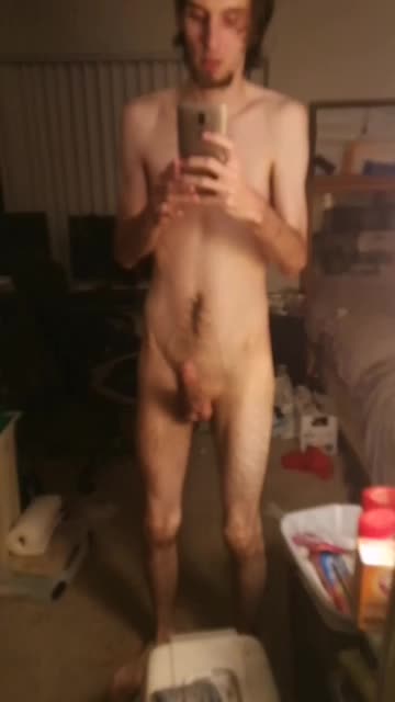 Big white throbbing cock