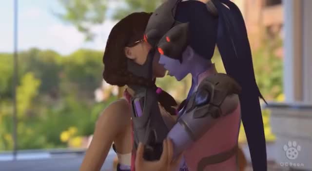 D.va Chocked By A Cock