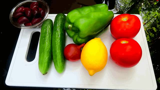 DIY Greek Salad In Cyprus