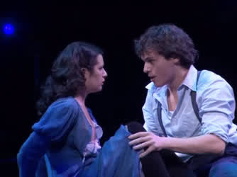 Lea Michele in Broadway show of Spring Awakening