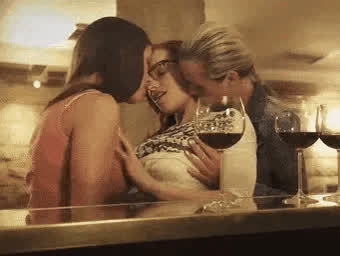 body swap clothed lesbians seduction threesome gif