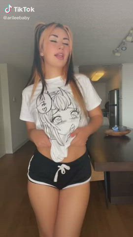 Ahegao TikTok Tongue Fetish gif