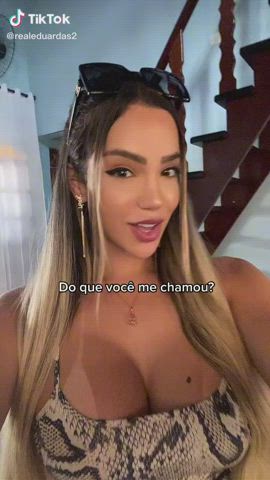 Big Tits Blonde Brazilian Trans gif