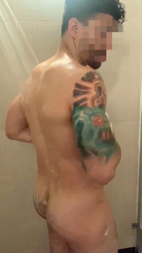 A soapy shower