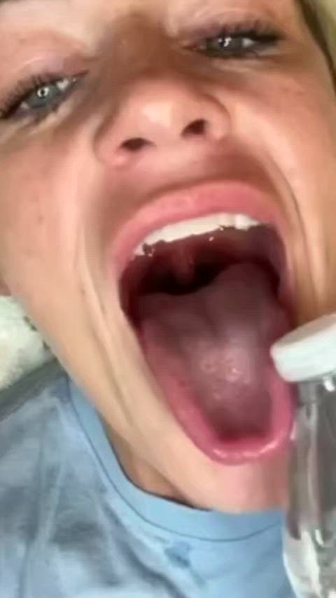 deepthroat lips throat throat fuck throated gif