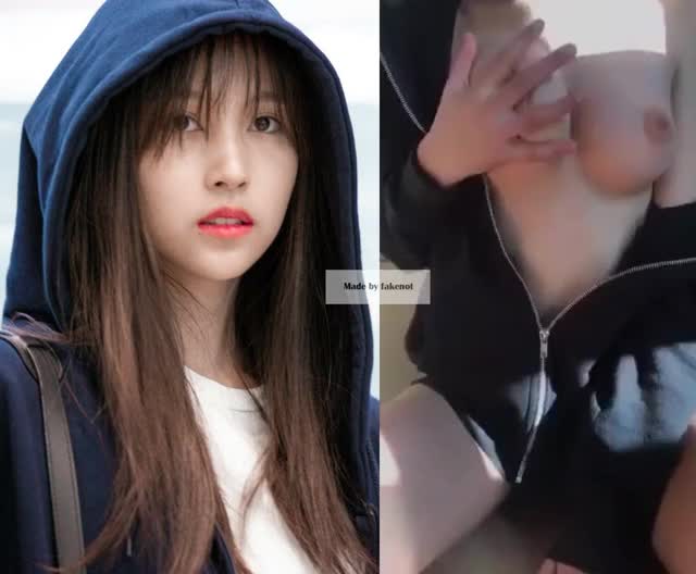 Mina hoodie boobs