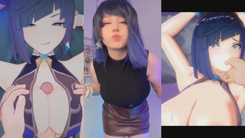 animation bwc babecock cosplay hentai split screen porn tiktok gif