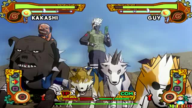 Naruto Shippuden Ultimate Ninja 5: PCSX2 Kakashi Vs Guy