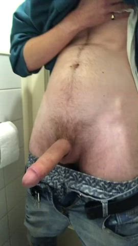 bathroom cock gay gif