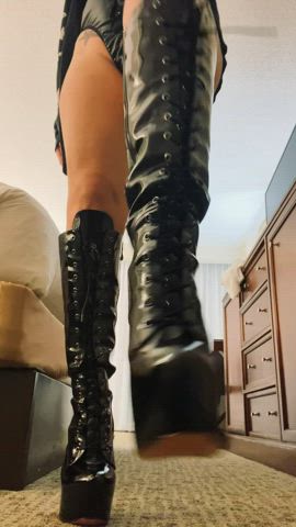 boots booty domme femdom findom humiliation gif