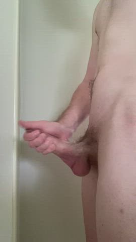 Rubbing my uncut cock