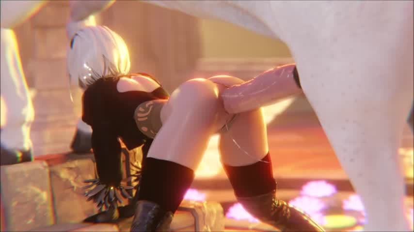 2B takes it balls deep (The Bartender) [NieR Automata]