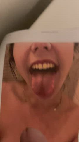 Cumshot Facial Tribute gif