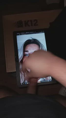 blue eyes cum cumshot pretty tribute white girl gif