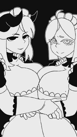 Cartoon Maid Tits gif