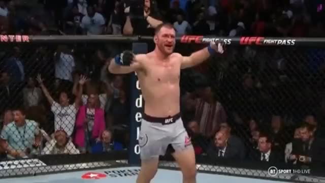 Stipe Miocic VS Bas Rutten Celebration