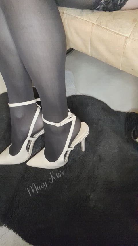 high heels shoes stockings gif