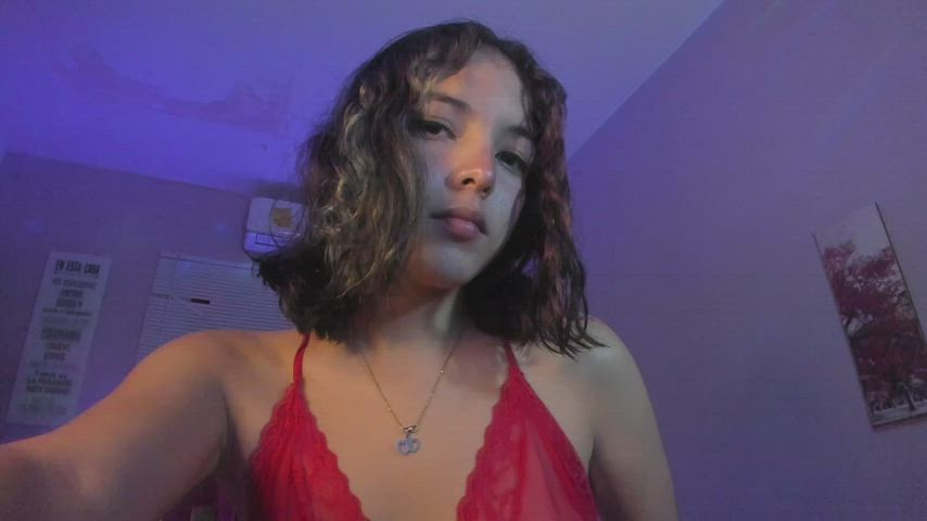 latina lingerie model seduction teen teens webcam gif