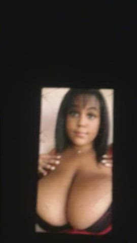 big tits cleavage cum cum on tits huge tits tribute gif