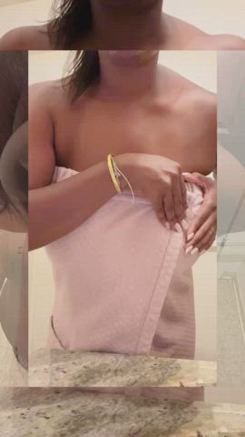 bathroom big tits ebony fetish nipple piercing shaved pussy gif