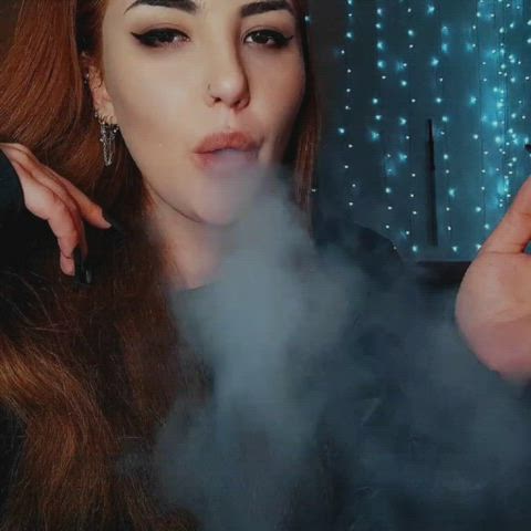 fetish redhead smoking gif