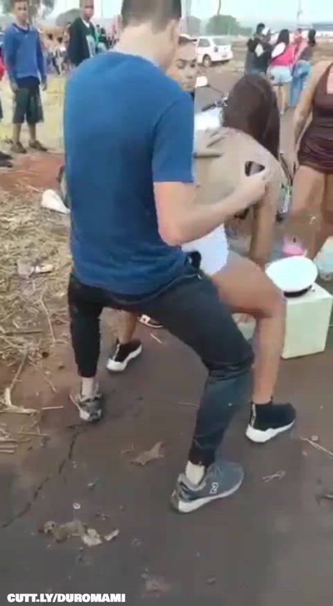 amateur ass butt plug dancing exhibitionist festival flashing public trashy boners