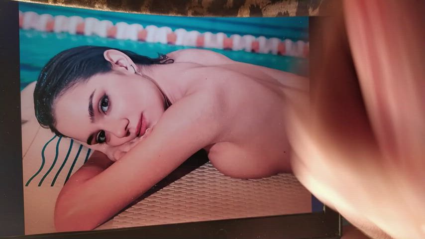Evgenia Medvedeva cum tribute naked back by yaichkict