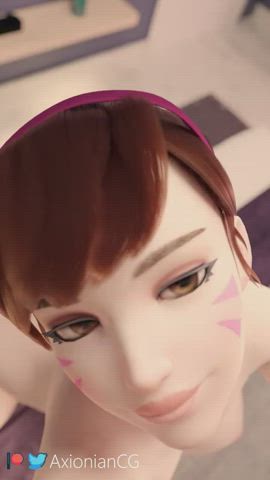3D Animation Anime Cute Hentai Oral Rule34 Sucking Threesome gif