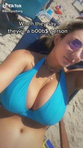big tits bikini boobs gif