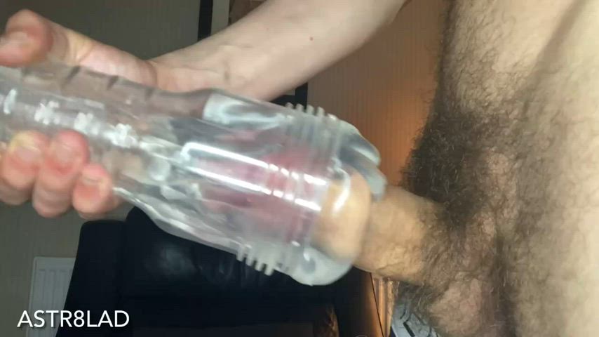 So I got a clear Fleshlight so I could see my bwc all the way in there