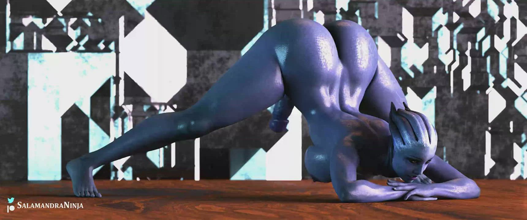 futa liara jake o pose( salamandra ) [mass effect]