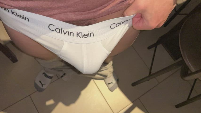 bwc cock erection hands free penis slow motion underwear gif