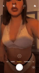 Lingerie Short Hair White Girl gif