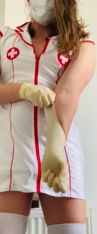 latex latex gloves nurse gif