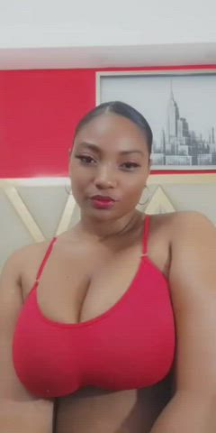 Big Ass Big Tits Ebony Erotic Eye Contact Latina Natural Tits Shaking Tits gif