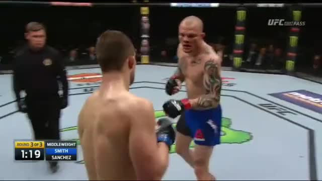 Anthony Smith vs Andrew Sanchez Full Fight UFC on Fox 24 MMA Video