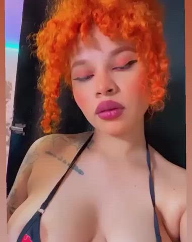 ahegao big ass big tits boobs cute ebony latina onlyfans teen tits gif