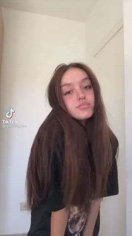 ass babe booty girls pretty teasing teen teens tiktok tits gif