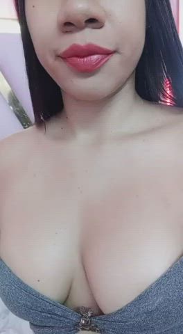 Lips Nipples Sensual Sex Tits Topless Webcam gif