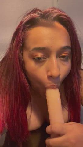 blowjob chaturbate cute deepthroat gagging redhead sensual sex stripchat gif
