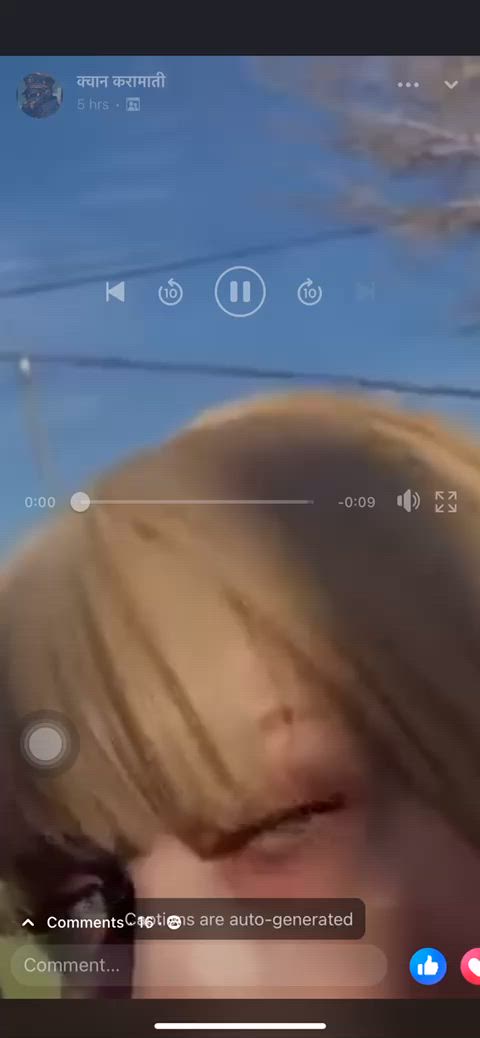 blonde blowjob outdoor gif