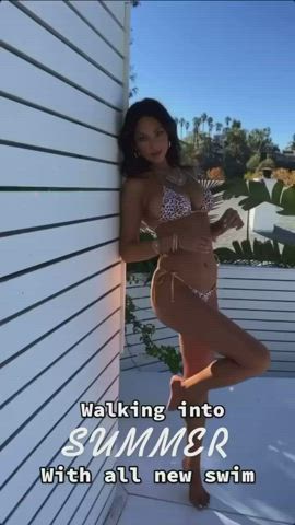 Big Tits Bikini Model gif