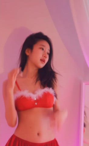 ass babe korean teasing thighs gif