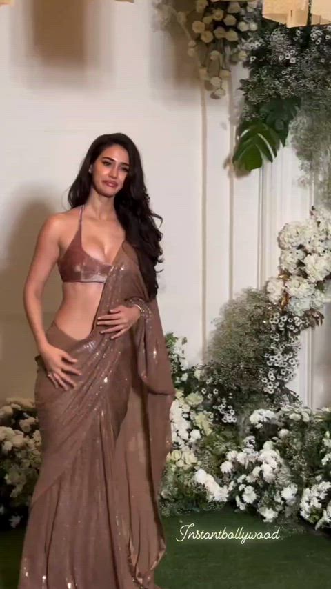 Disha Patani in a saree at Diwali party