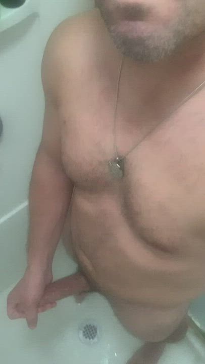 [41] stroking in the shower!!