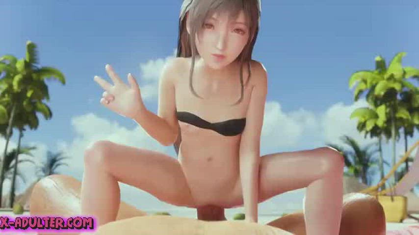 3d animation anime bikini cartoon cheerleader futanari norwegian rule34 smoking gif